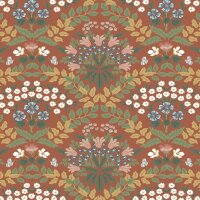 Vliestapete Rot, Bordeaux florales Eijffinger Rifle Paper...