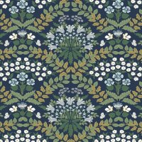 Vliestapete Blau bl&uuml;hende Eijffinger Rifle Paper Co....