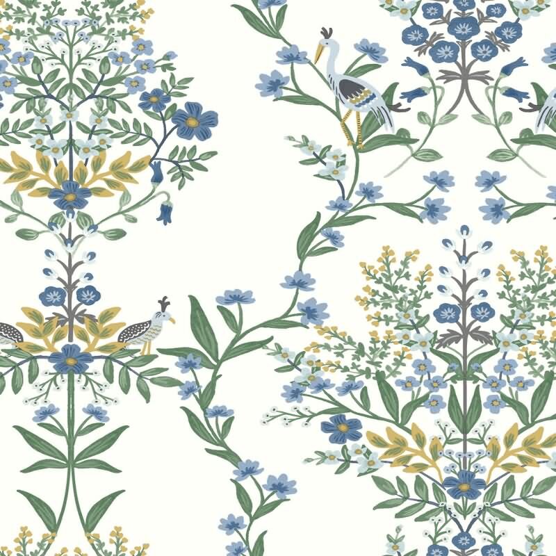 Papiertapete Weiß blütenreiche Eijffinger Rifle Paper Co. (KG-177392)