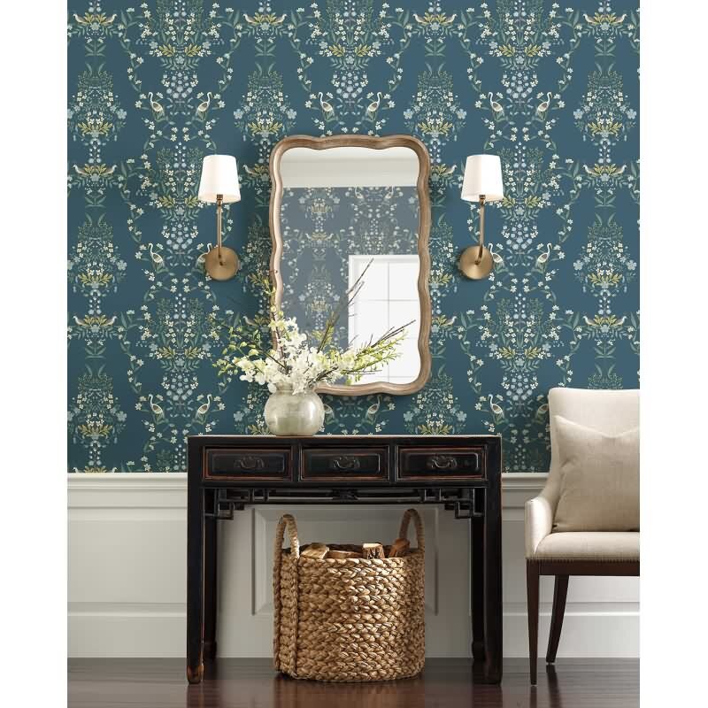 Papiertapete Blau florales Eijffinger Rifle Paper Co. (KG-177393)