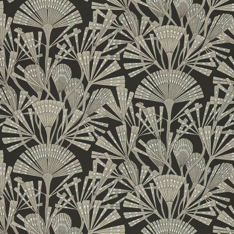 Tapete Schwarz, Anthrazit Eijffinger Vliestapete (1021119)