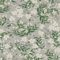 Vliestapete Grau, Silber bl&uuml;tenreiche Eijffinger...