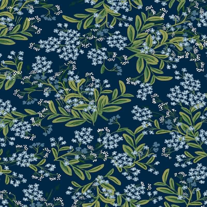 Vliestapete Blau blühende Eijffinger Rifle Paper Co. (KG-177403)