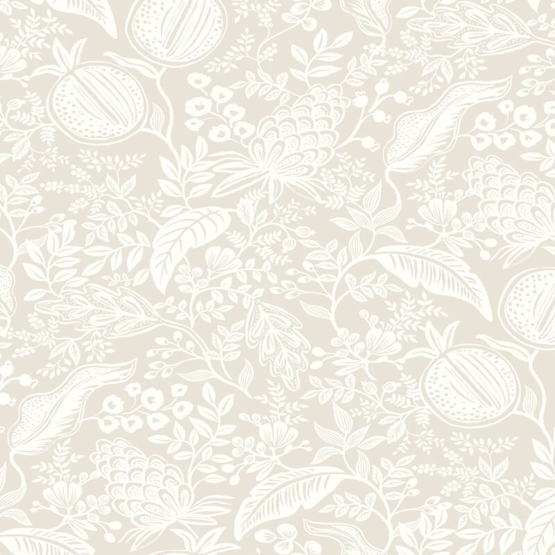 Vliestapete Beige, Creme blühende Eijffinger Rifle Paper Co. (KG-177404)