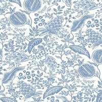 Vliestapete Blau florales Eijffinger Rifle Paper Co....