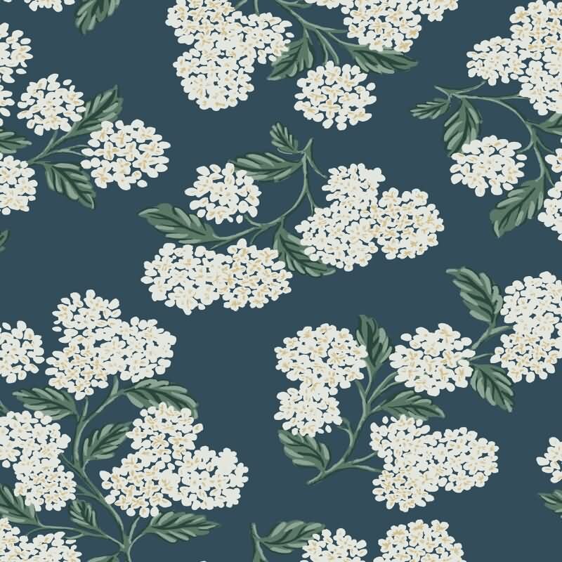 Vliestapete Blau blütenreiche Eijffinger Rifle Paper Co. (KG-177410)