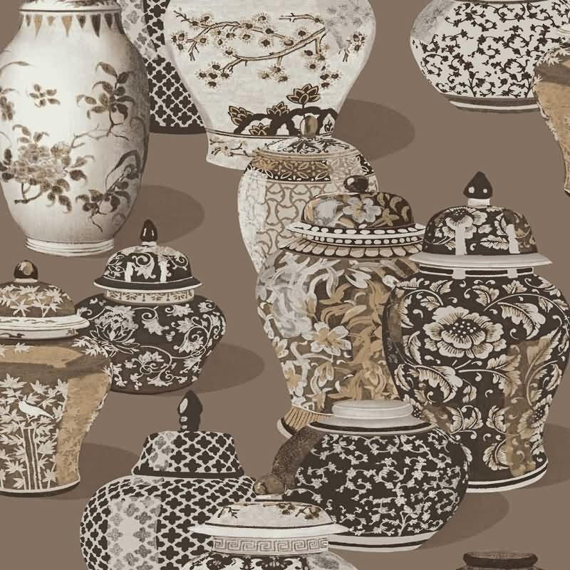 Vliestapete Braun botanische Eijffinger Magnifique (KG-177411)