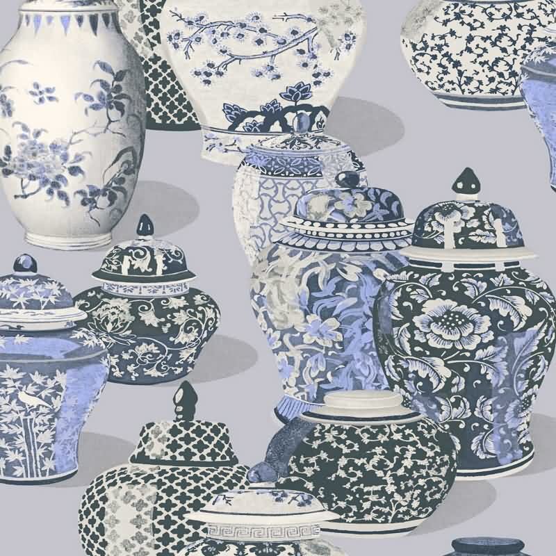 Vliestapete Blau botanische Eijffinger Magnifique (KG-177413)