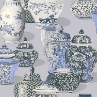 Vliestapete Blau botanische Eijffinger Magnifique...