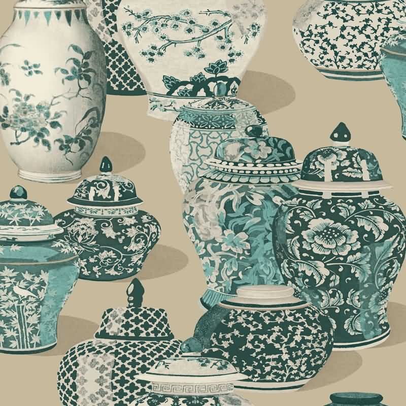 Vliestapete Greige botanische Eijffinger Magnifique (KG-177415)