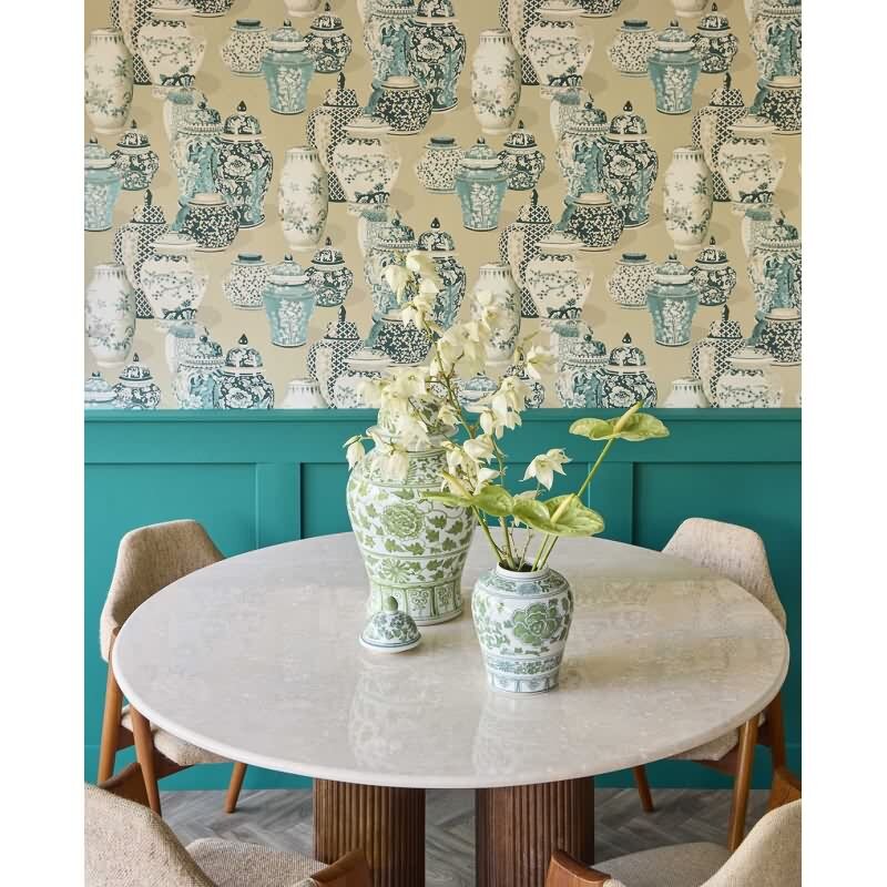 Vliestapete Greige botanische Eijffinger Magnifique (KG-177415)