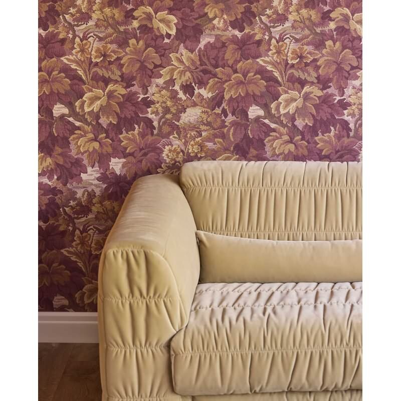 Vinyltapete Rot, Bordeaux grüne Eijffinger Magnifique (KG-177433)