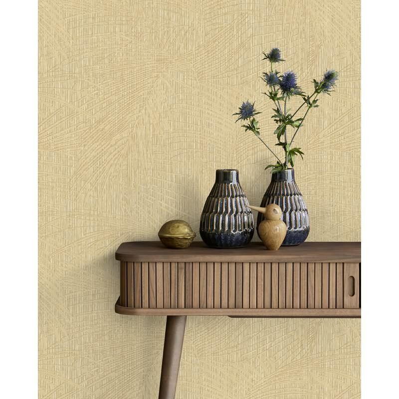 Vinyltapete Beige, Creme pflanzenreiche Eijffinger Anam (KG-177462)