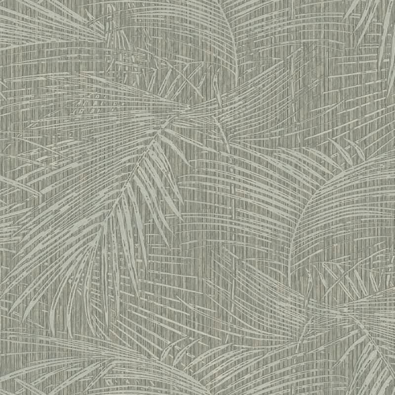 Vinyltapete Grau, Silber botanische Eijffinger Anam (KG-177464)