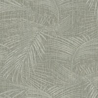 Vinyltapete Grau, Silber botanische Eijffinger Anam...