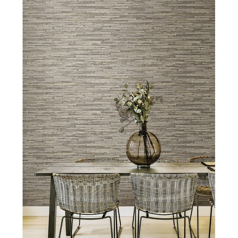 Vinyltapete Braun geometrische Eijffinger Anam (KG-177476)