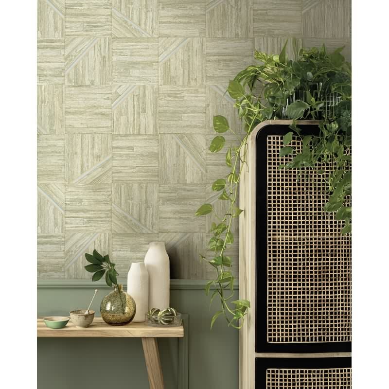 Vinyltapete Grün moderne Eijffinger Anam (KG-177479)