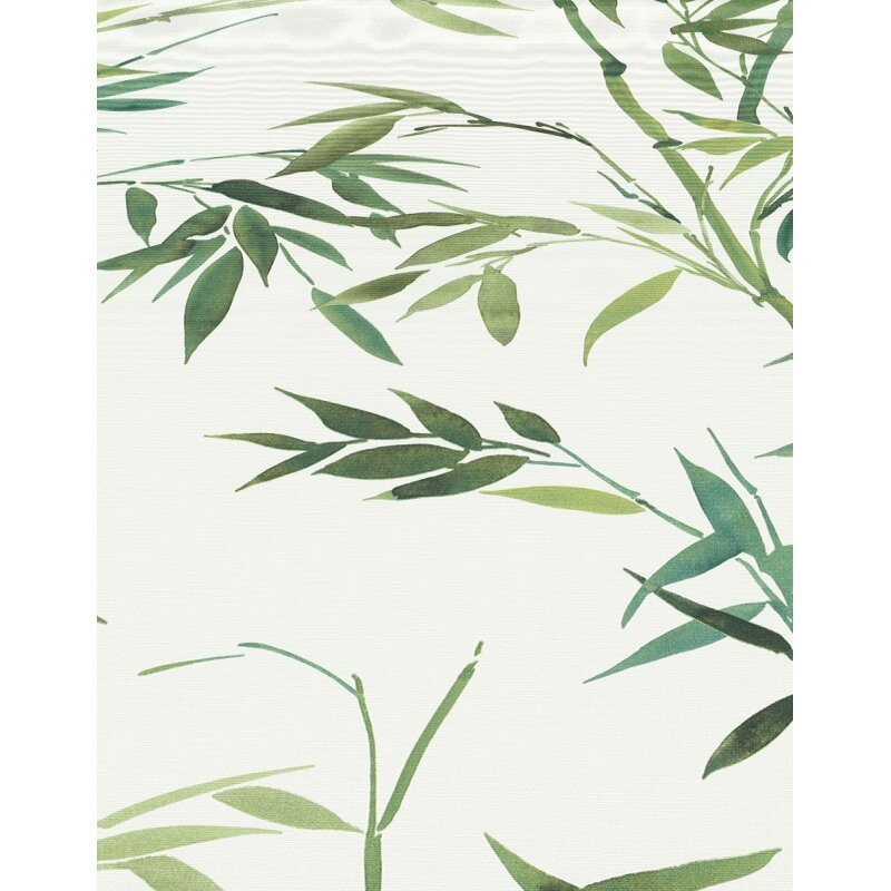 Vinyltapete Grün-Weiß fernöstliche Eleganz Erismann Martinique (KG-177681)