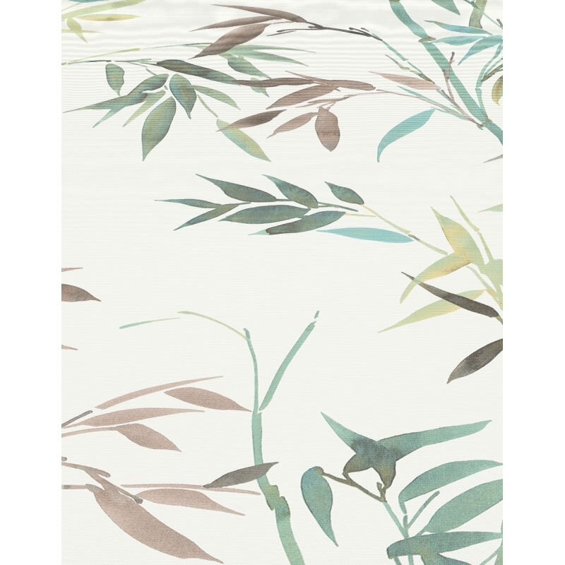 Vinyltapete Grün-Weiß asiatische Ruhe Erismann Martinique (KG-177684)