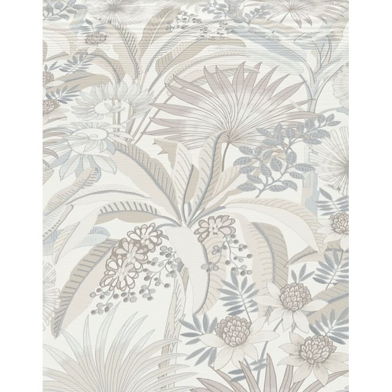 Vinyltapete Greige botanische Blüten Erismann Martinique (KG-177686)