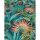 Vinyltapete Bunt-Türkis Dschungel-Traum Erismann Martinique (KG-177688)