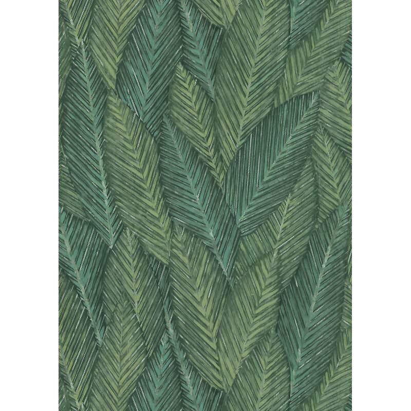 Vinyltapete Grün tiefe Dschungel-Botschaft Erismann Martinique (KG-177690)