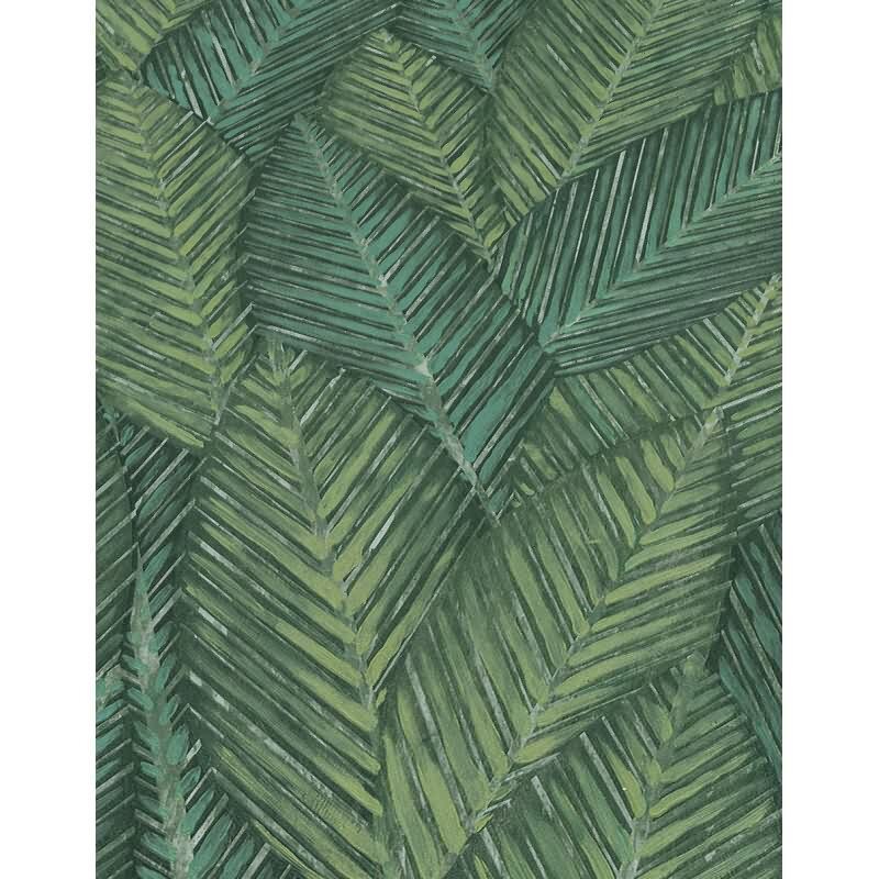 Vinyltapete Grün tiefe Dschungel-Botschaft Erismann Martinique (KG-177690)