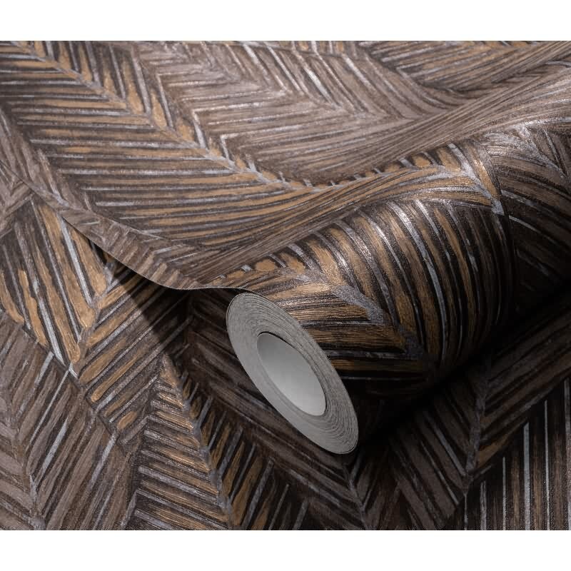 Vinyltapete Braun klassische Natur-Tiefe Erismann Martinique (KG-177691)