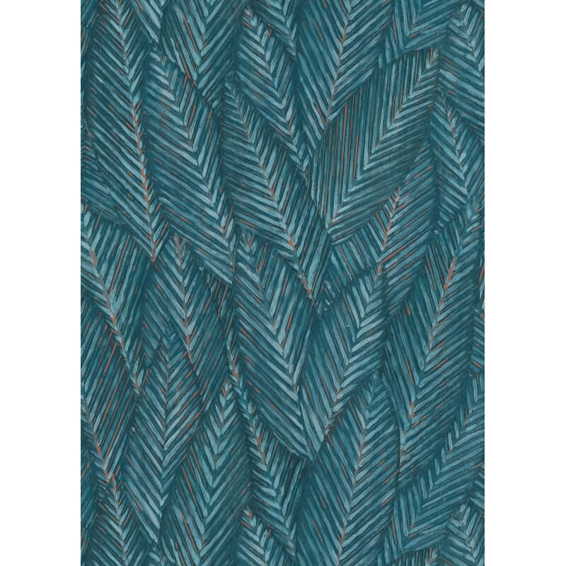 Vinyltapete Türkis-Grün exotische Ruhe Erismann Martinique (KG-177692)