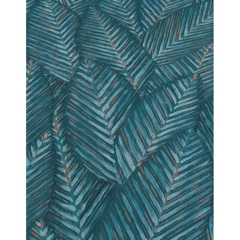 Vinyltapete Türkis-Grün exotische Ruhe Erismann Martinique (KG-177692)