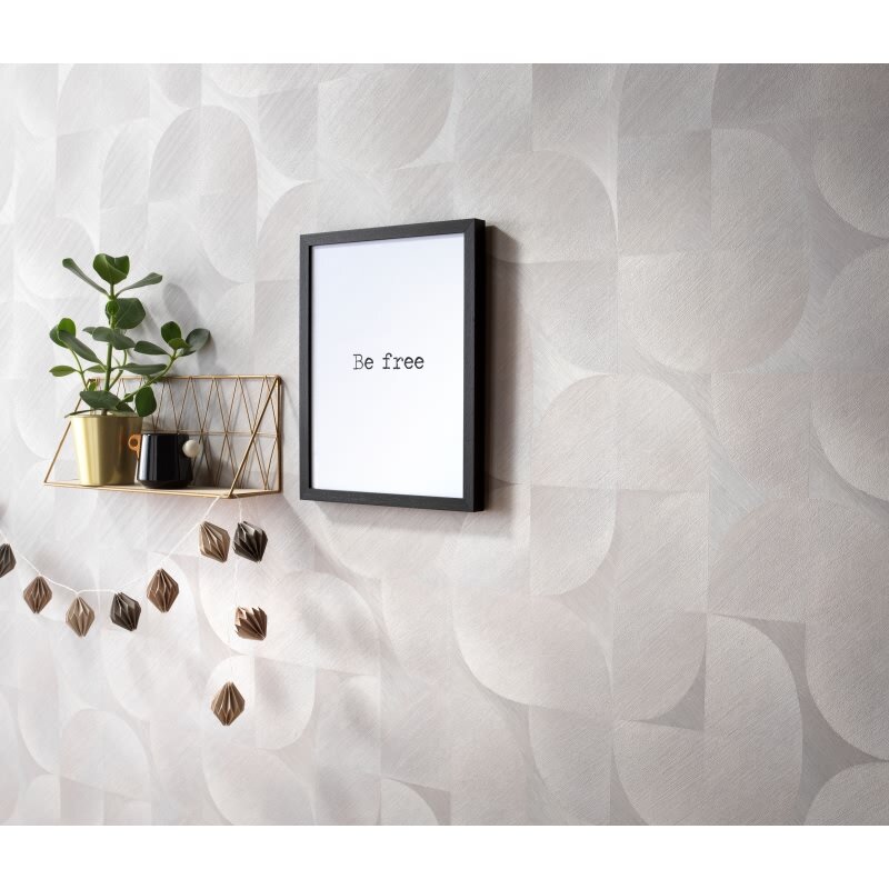 Vinyltapete Grau-Silber subtile Pünktchen Erismann Martinique (KG-177699)