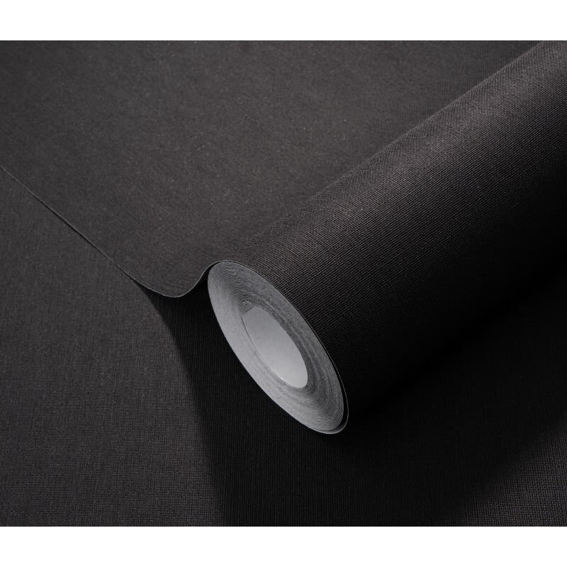 Vinyltapete Anthrazit-Schwarz minimale Kraft Erismann Martinique (KG-177715)