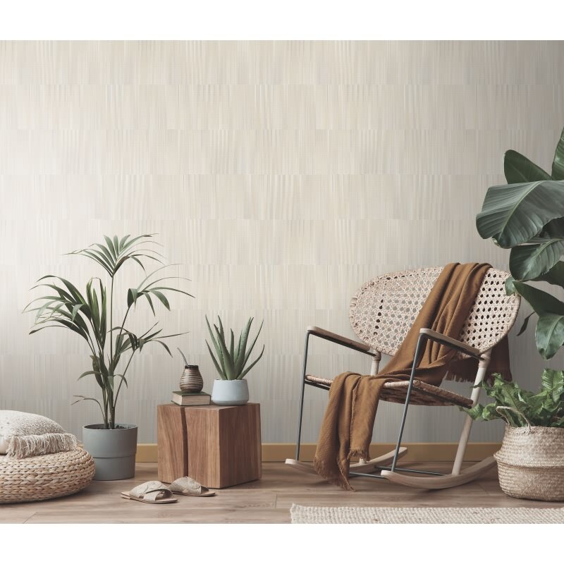 Vinyltapete Beige-Creme Holzstuktur warm Erismann Martinique (KG-177716)