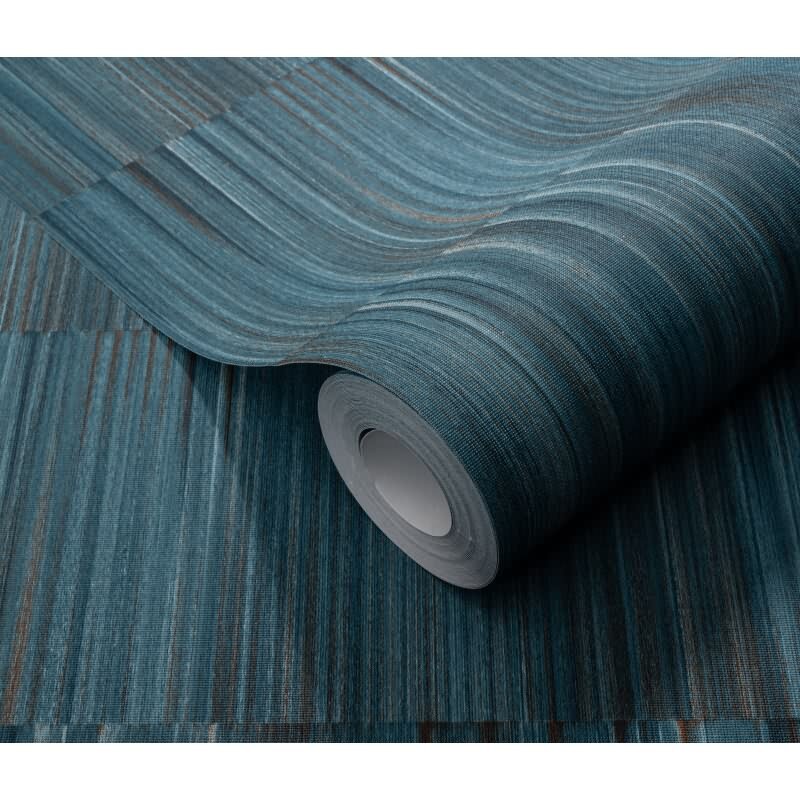 Vinyltapete Türkis Holzoptik tropisch Erismann Martinique (KG-177717)