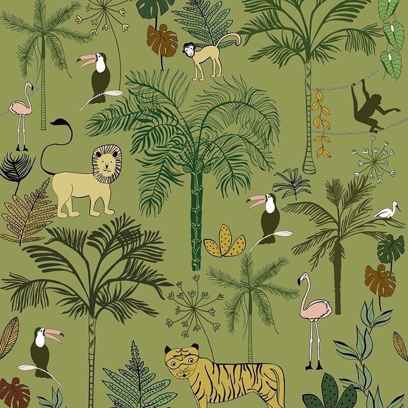 Digitaldruck-Tapete Grün Studio Onszelf (1039256)