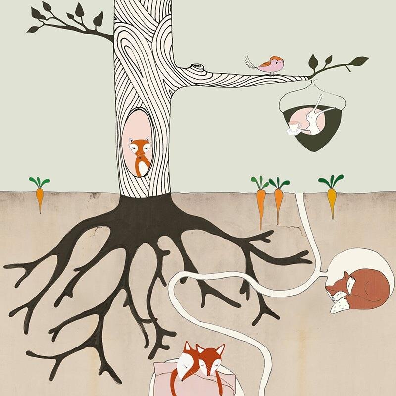 Digitaldruck-Tapete Braun, Grau, Silber Studio Onszelf (1039255)