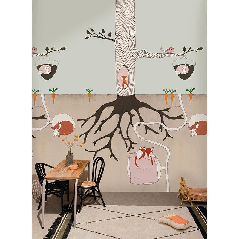 Digitaldruck-Tapete Braun, Grau, Silber Studio Onszelf (1039255)