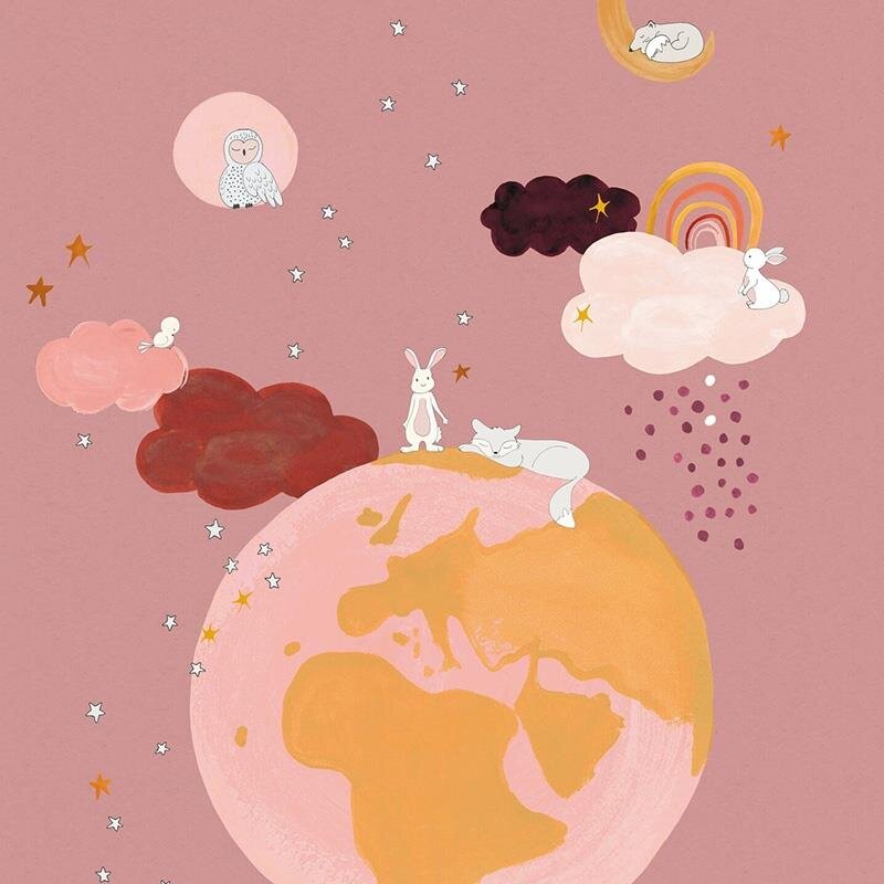 Digitaldruck-Tapete Rosa, Rose Studio Onszelf (1039241)