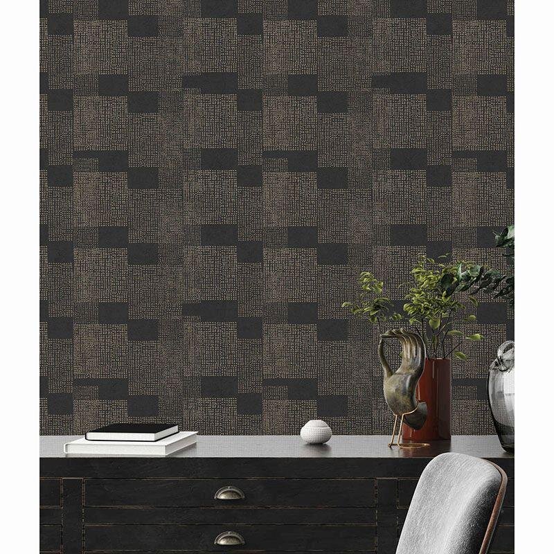 Tapete Gold, Kupfer, Schwarz, Anthrazit livingwalls Vliestapete (1039149)