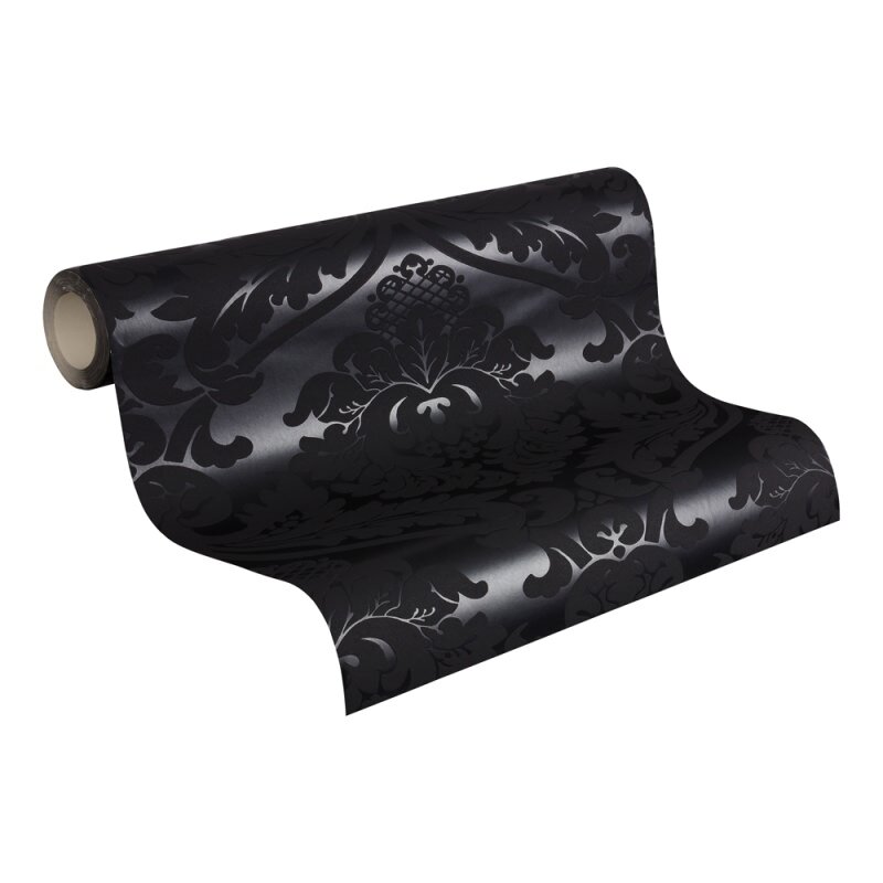 Tapete Schwarz, Anthrazit AS-Creation Papiertapete (1022516)