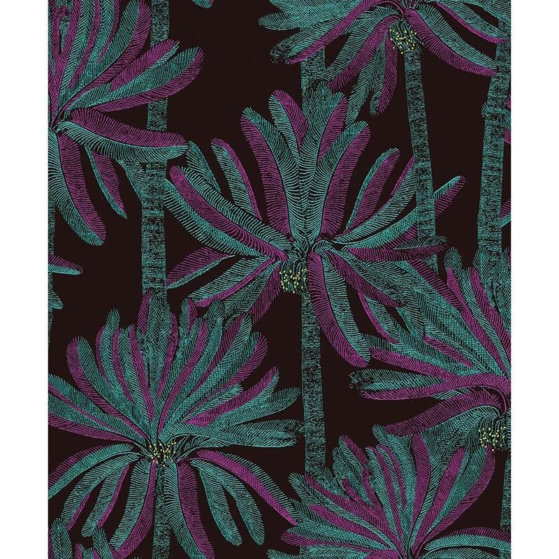 Tapete Schwarz, Anthrazit, Türkis MASUREEL Vliestapete (1038641)