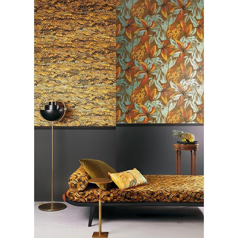 Tapete Blau, Braun MASUREEL Vliestapete (1038623)