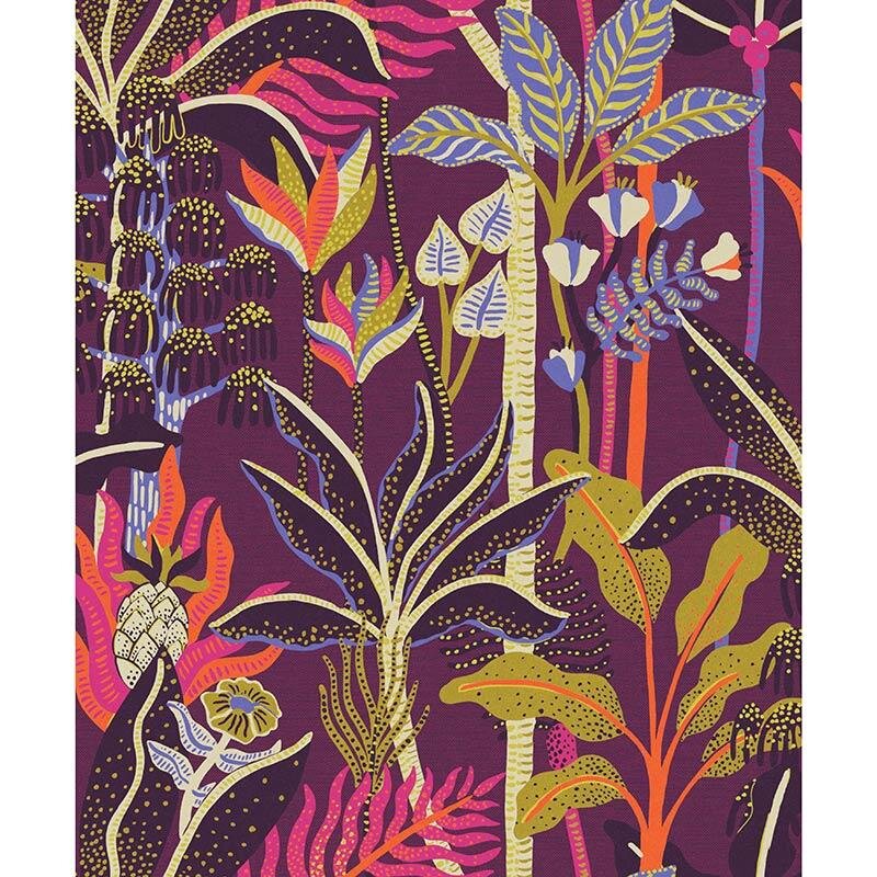 Tapete Lila, Flieder MASUREEL Vliestapete (1038618)