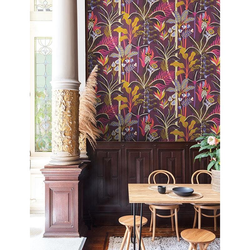 Tapete Lila, Flieder MASUREEL Vliestapete (1038618)