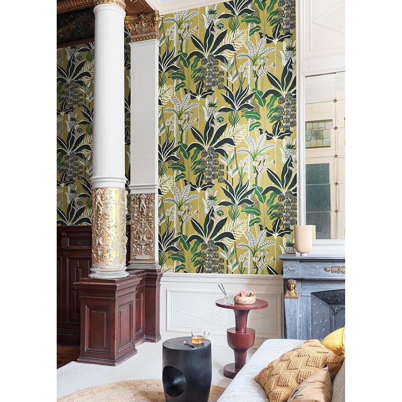 Tapete Gelb, Vanille MASUREEL Vliestapete (1038616)