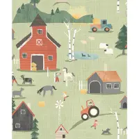 Tapete Gr&uuml;n MASUREEL Vliestapete (1038394)