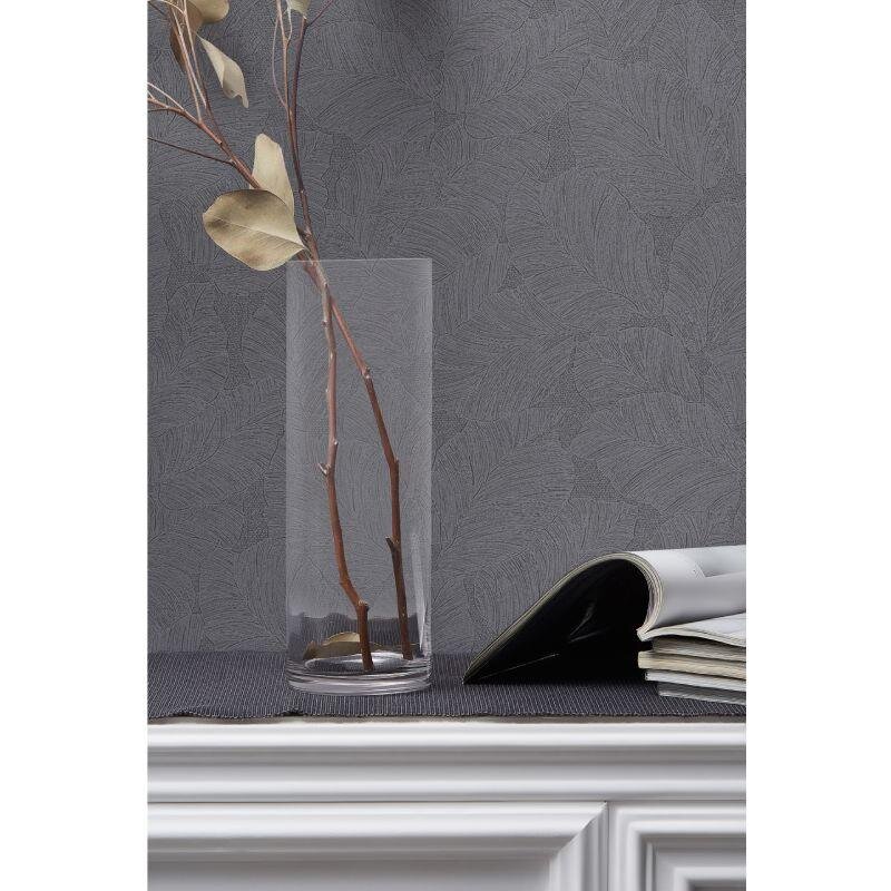 Vliestapete Floral Modern, Natur, Romantisch in Anthrazit Marburg für Wohnzimmer, Schlafzimmer, Küche, Lounge, Objekt