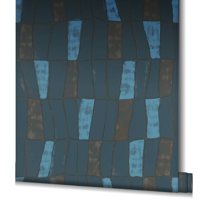 Tapete Blau, Petrol, Kupfer SALE Marburg Vliestapete (1044199)