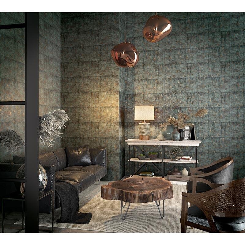 Tapete Schwarz, Anthrazit Marburg Vliestapete (1038038)