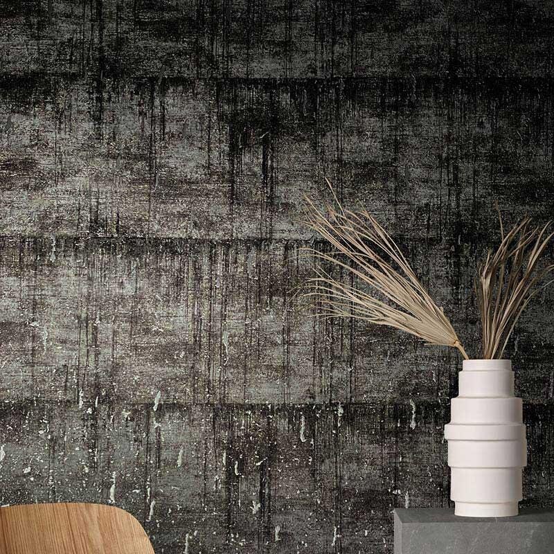 Tapete Schwarz, Anthrazit Marburg Vliestapete (1038036)